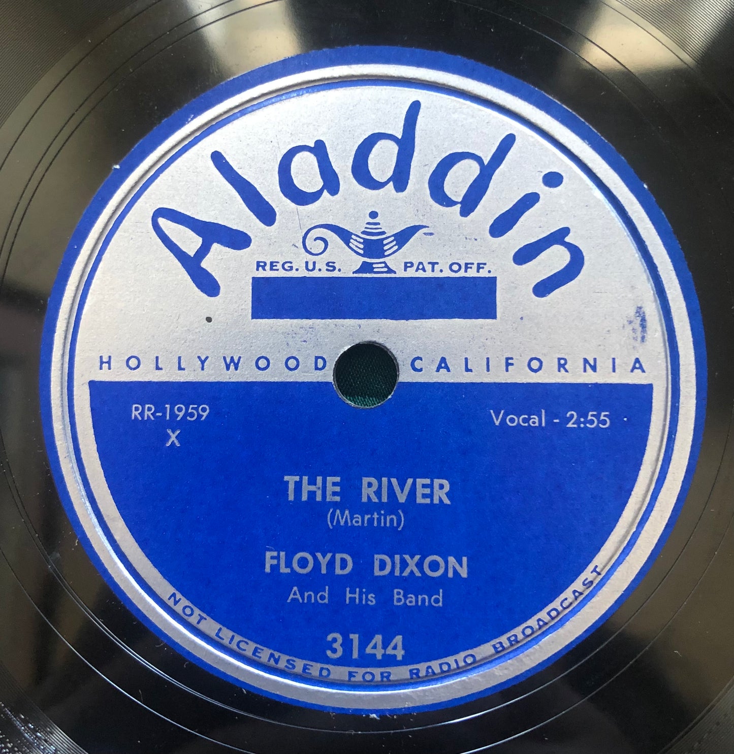 Floyd Dixon The River/Red Cherries 78 Aladdin Records 1952