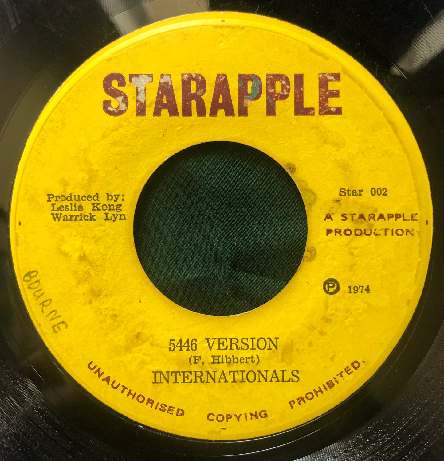 Toots & Maytals - I Can't Believe / 5446 Version 1974 Jamaican Reggae 45 Starapple