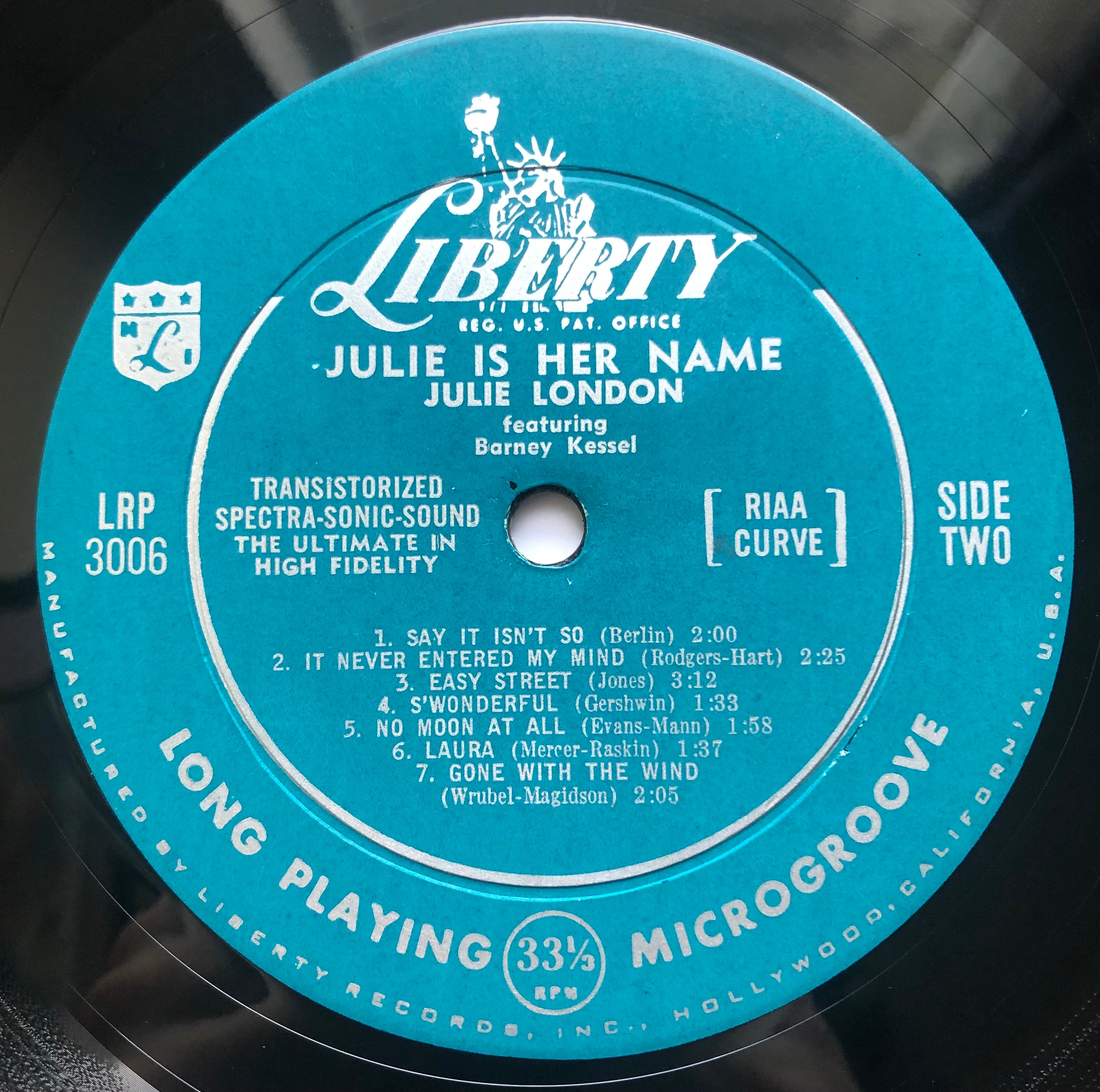 Julie London - Julie Is Her Name 1956 Mono Liberty