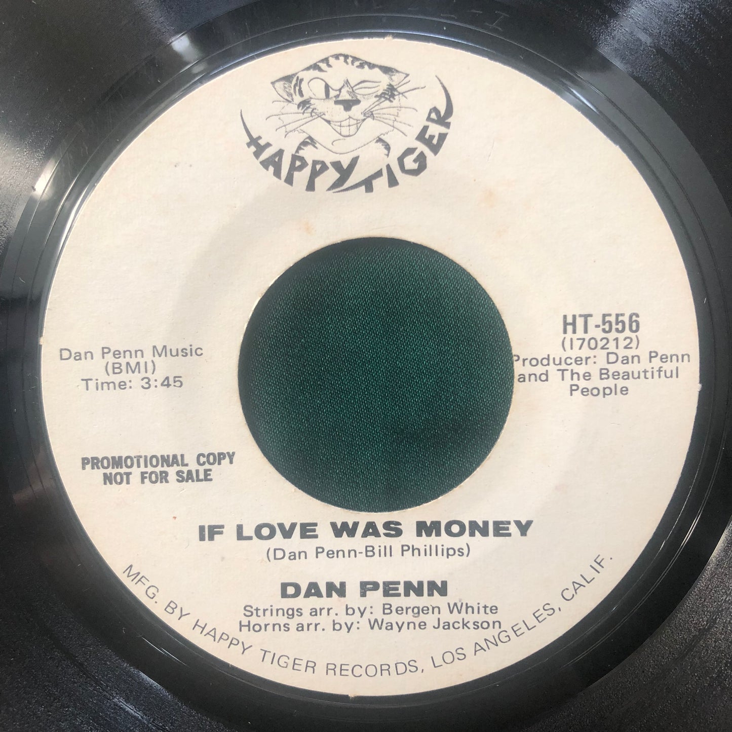 Dan Penn - Prayer For Peace / If Love Was Money 1970 Soul 45