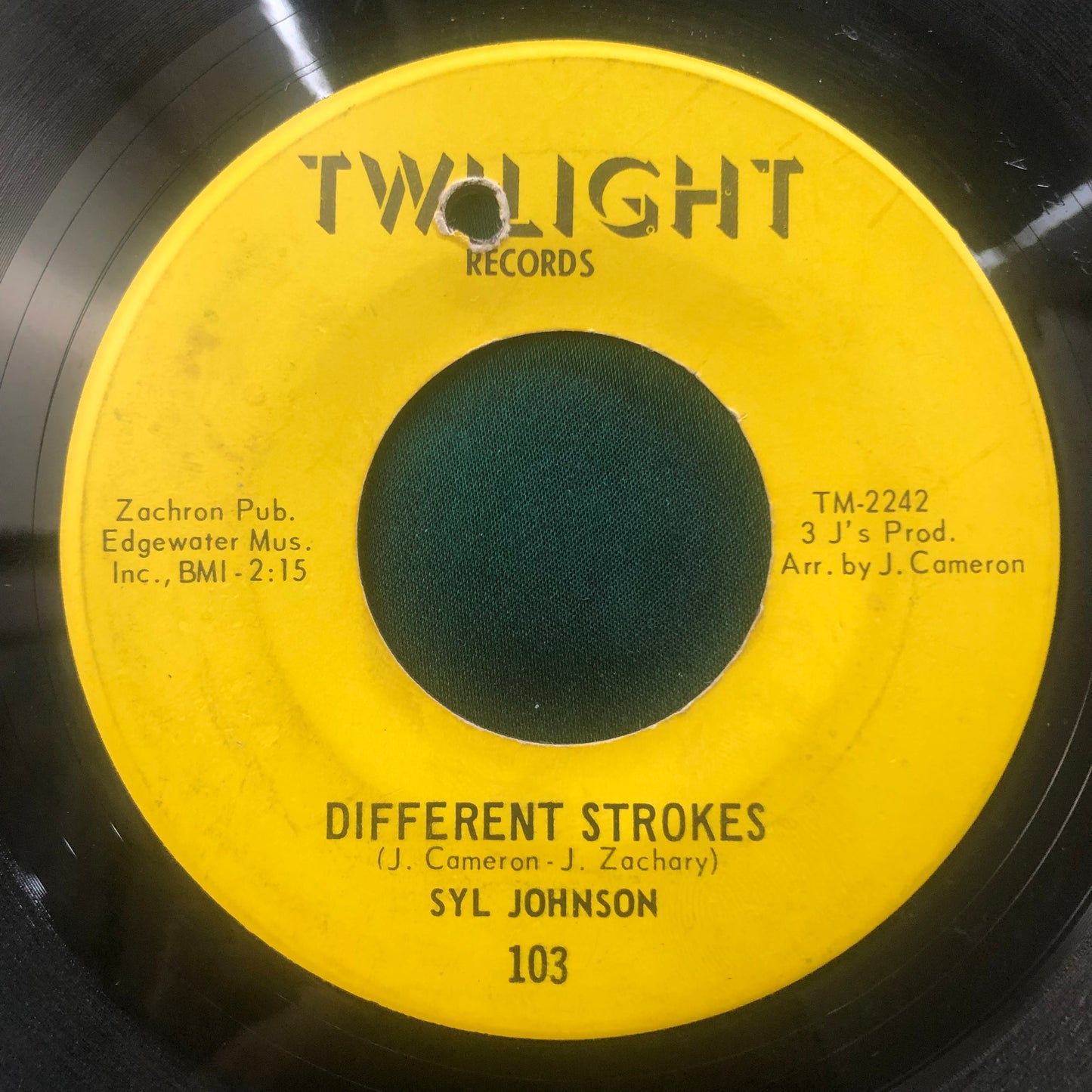 Syl Johnson - Sorry Bout Dat / Different Strokes 1967 Twilight Records Funk 45