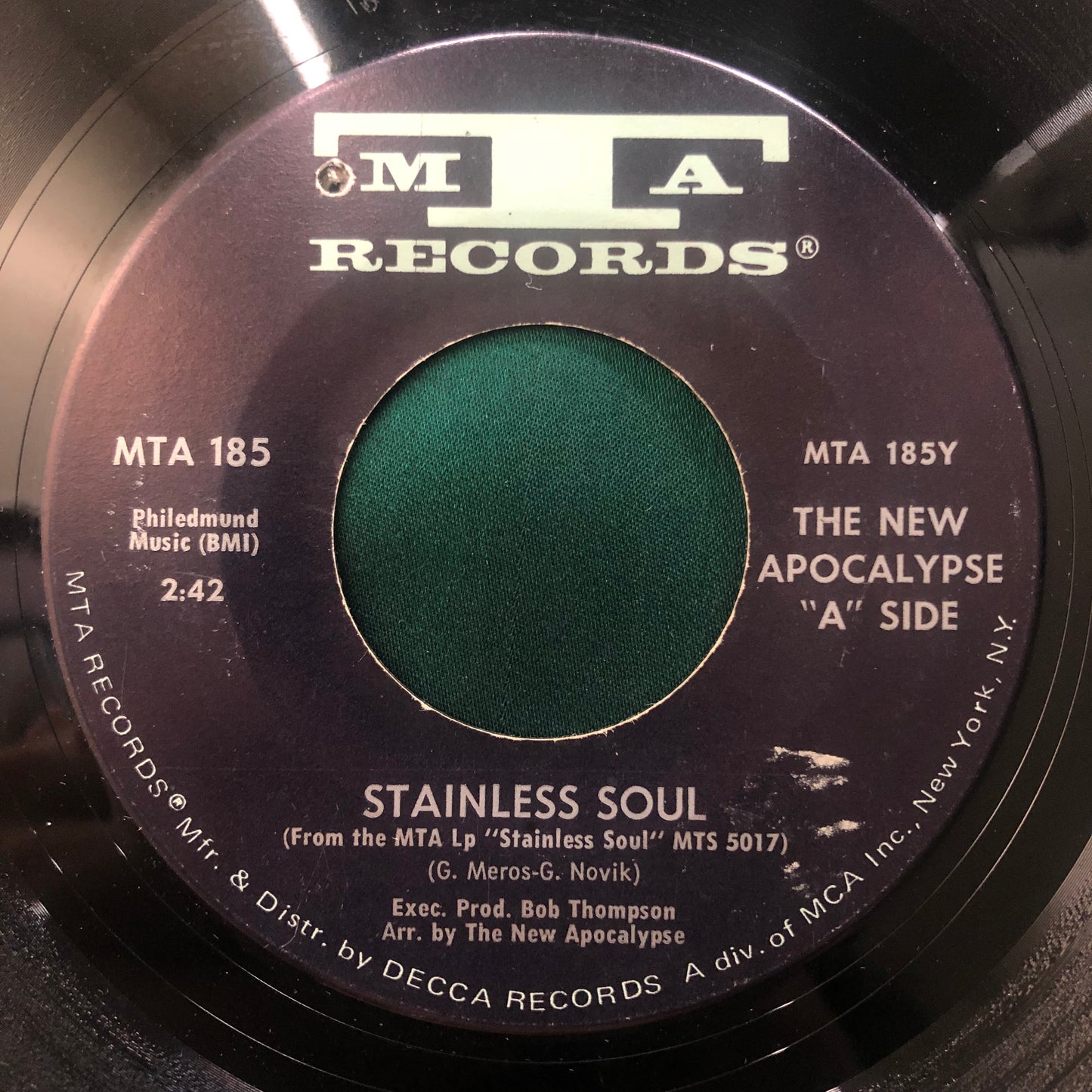 The New Apocalypse - Stainless Soul / Wichita Lineman 1970 Great Psych/Funk 45