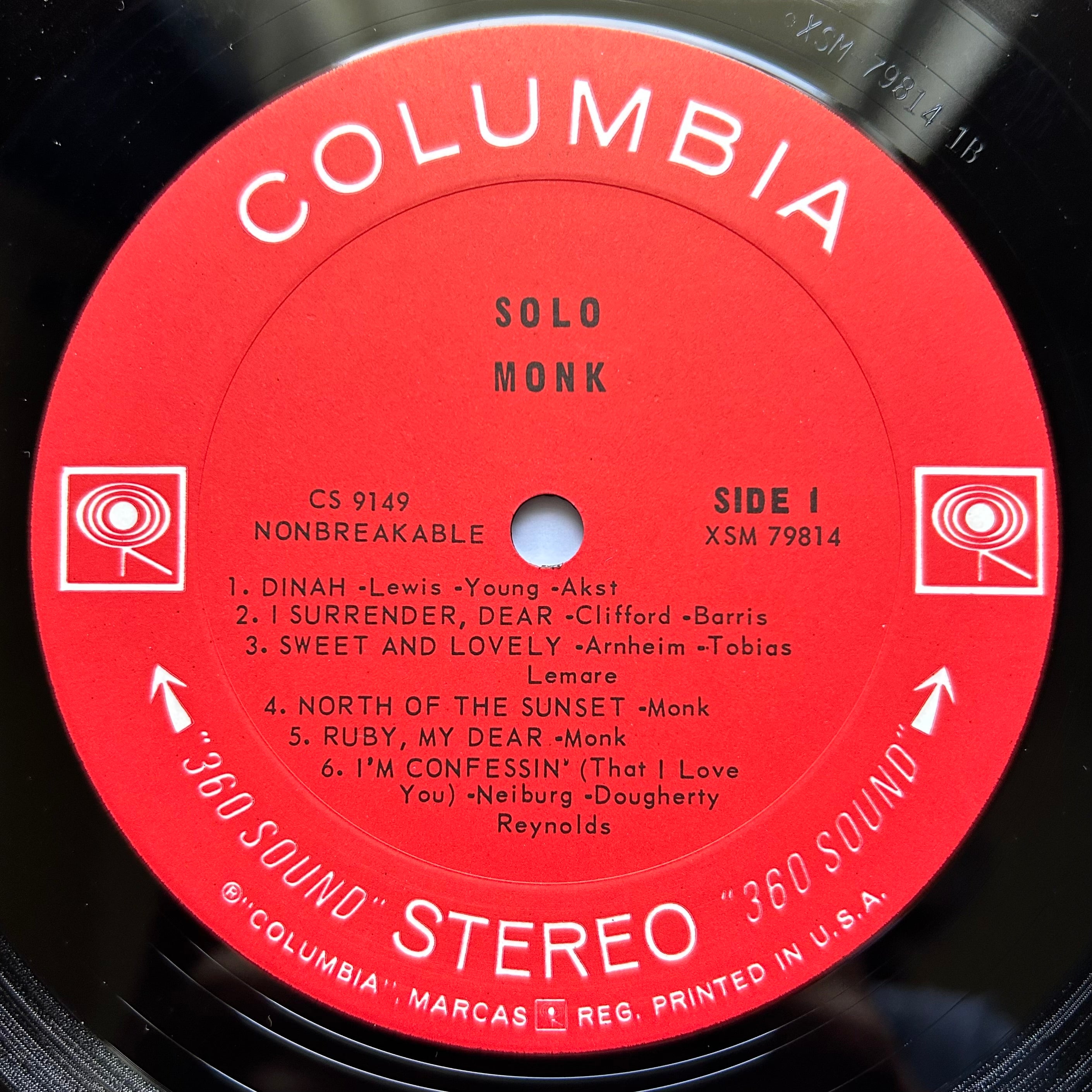 Thelonious Monk - Solo Monk 1965 Columbia 1st Stereo Press