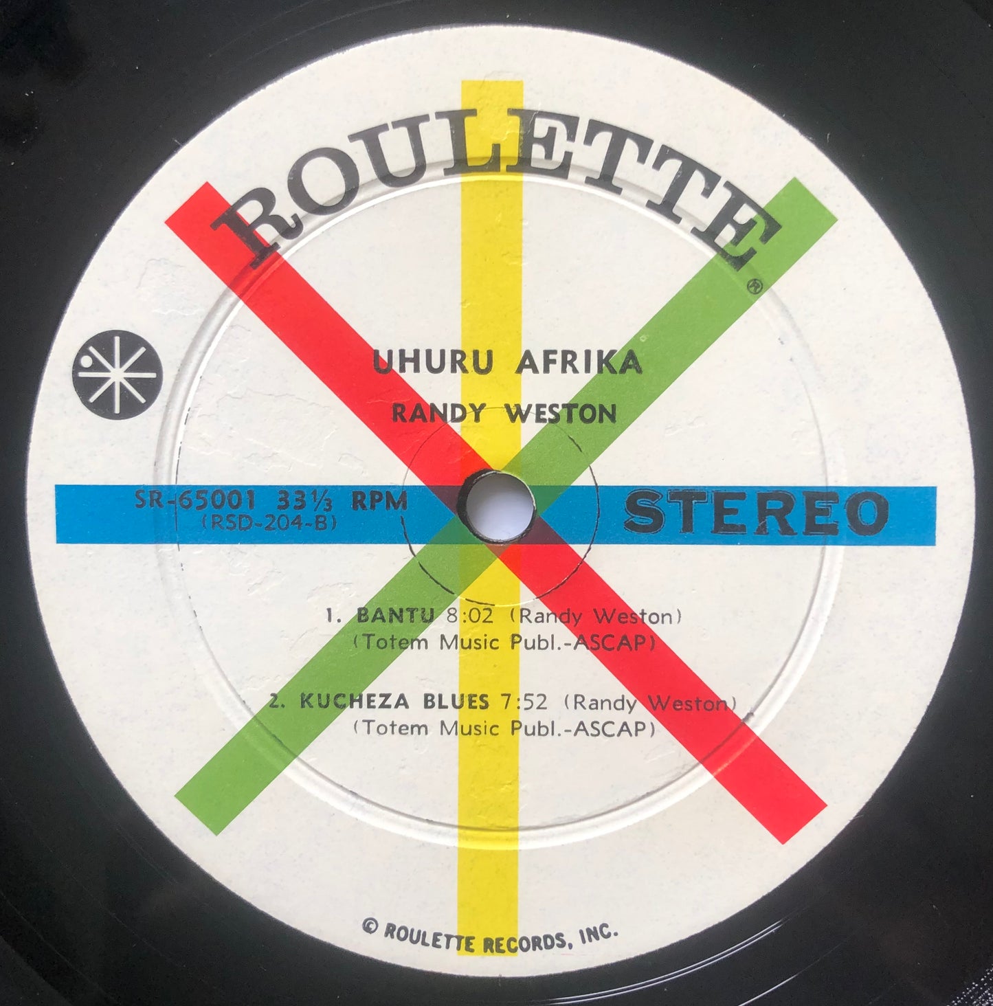 Randy Weston Uhuru-Africa Original Stereo press Roulette 1961